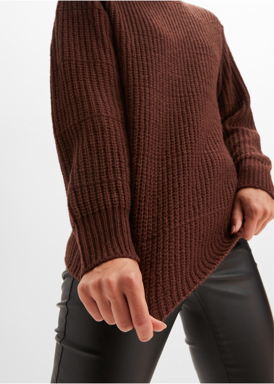 Pull en maille à col roulé