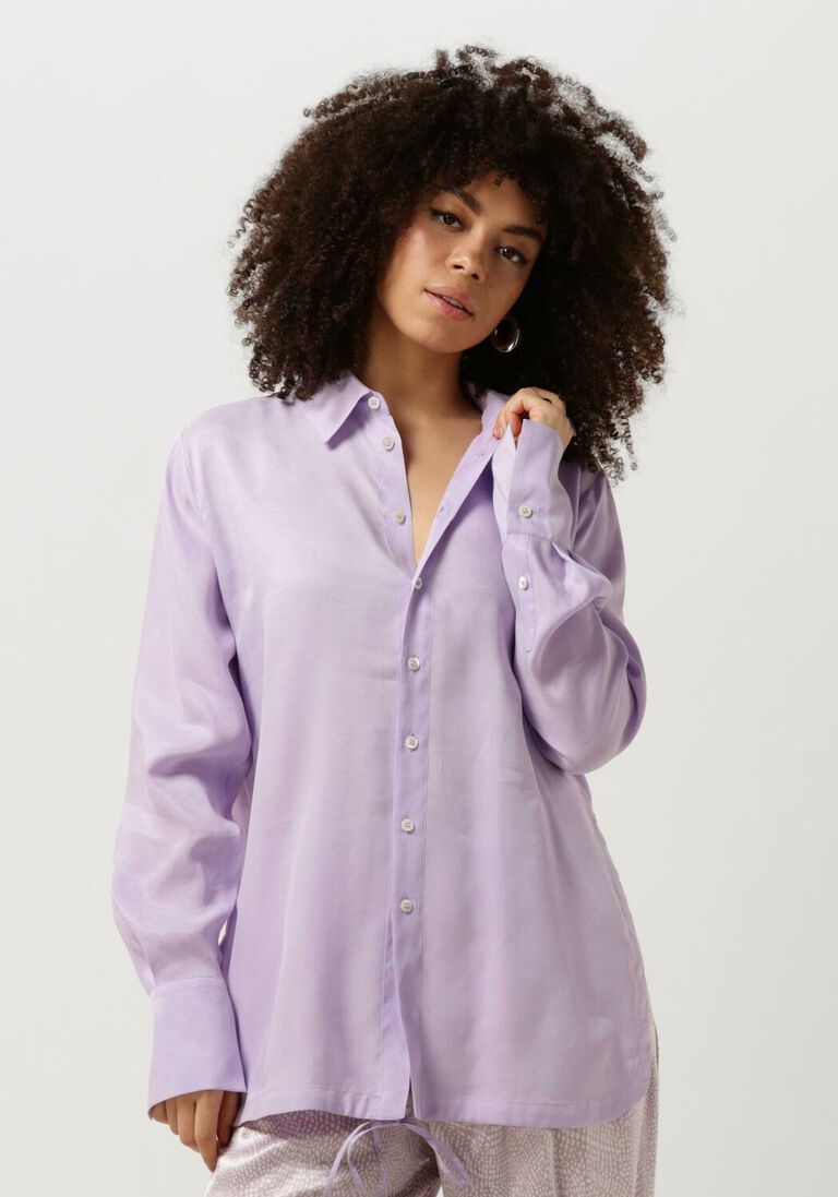 VANILIA paarse vanilia blouse relax satin shirt