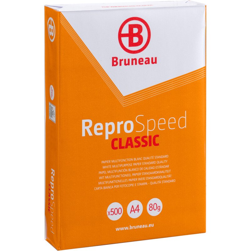 Papier A4 blanc 80 g Bruneau Reprospeed - Ramette de 500 feuilles
