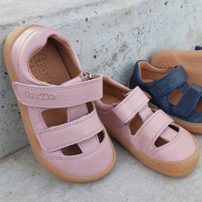 Froddo Froddo Barefoot Sandales Deux Scratchs Rose