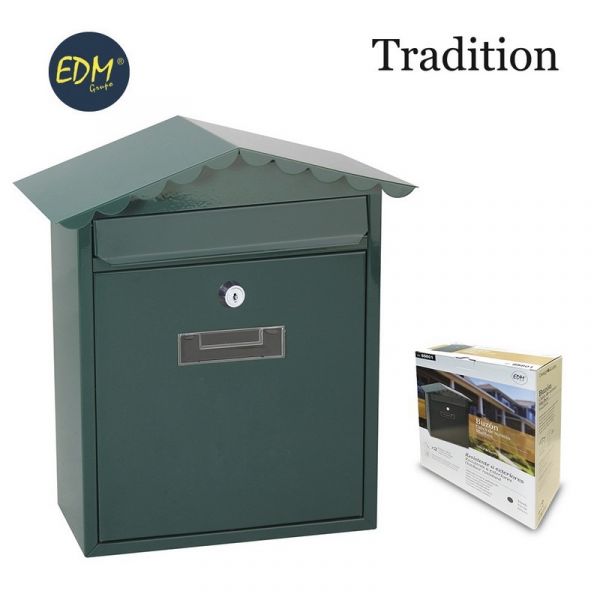 EDM Caixa de Correio Modelo Tradition Verde - EDM85801