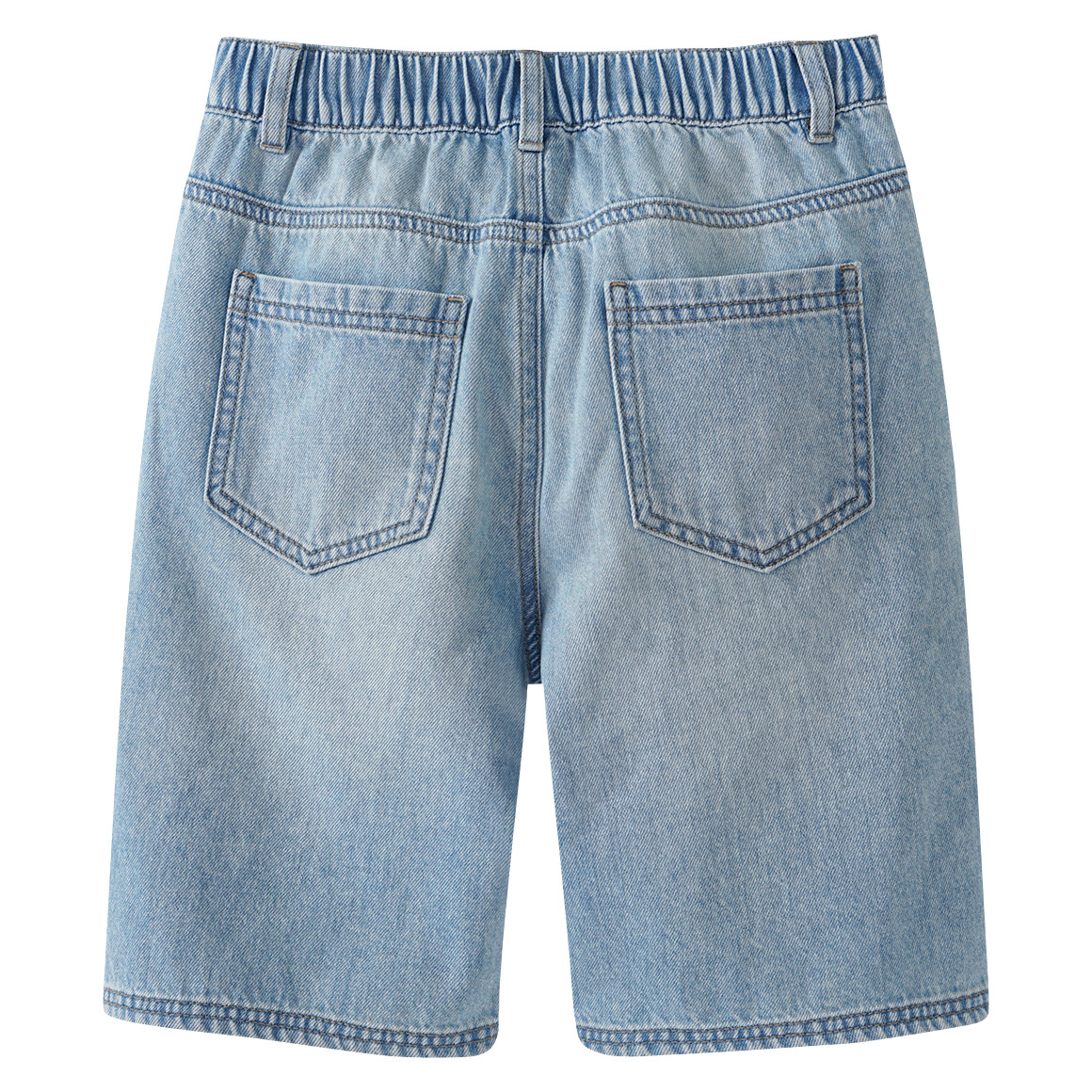 Yigga Jungen Jeansshorts mit Used-Waschung hellblau