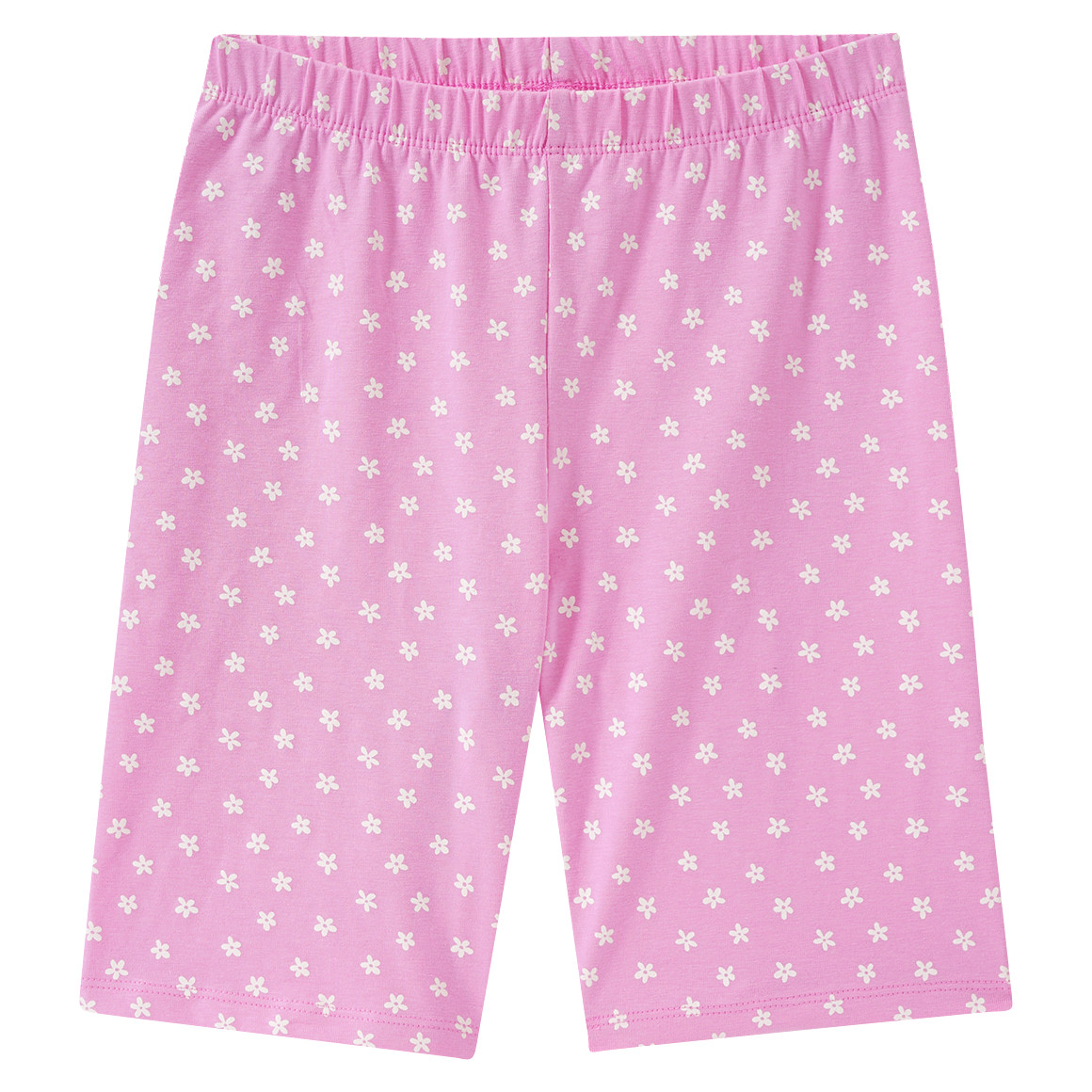 Yigga Mädchen Radler mit Allover-Print rosa / weiss