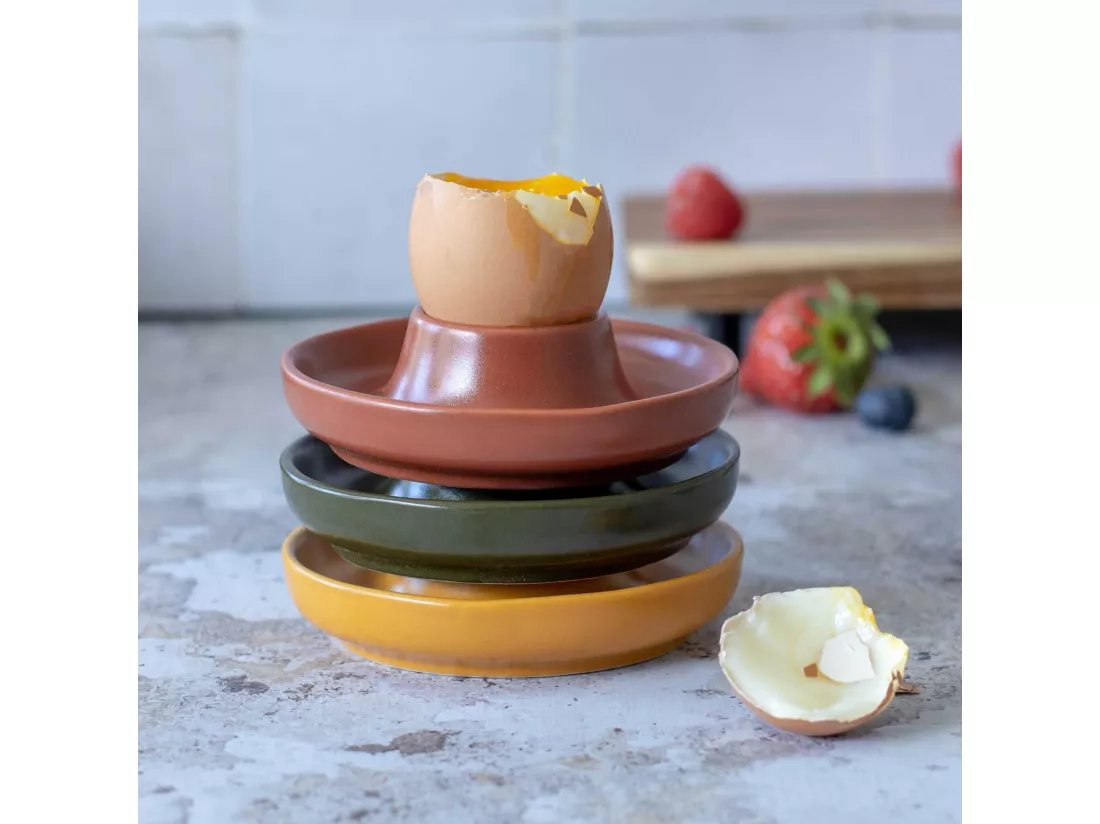 Ogo Living - Coquetier Outo En Gres Jaune