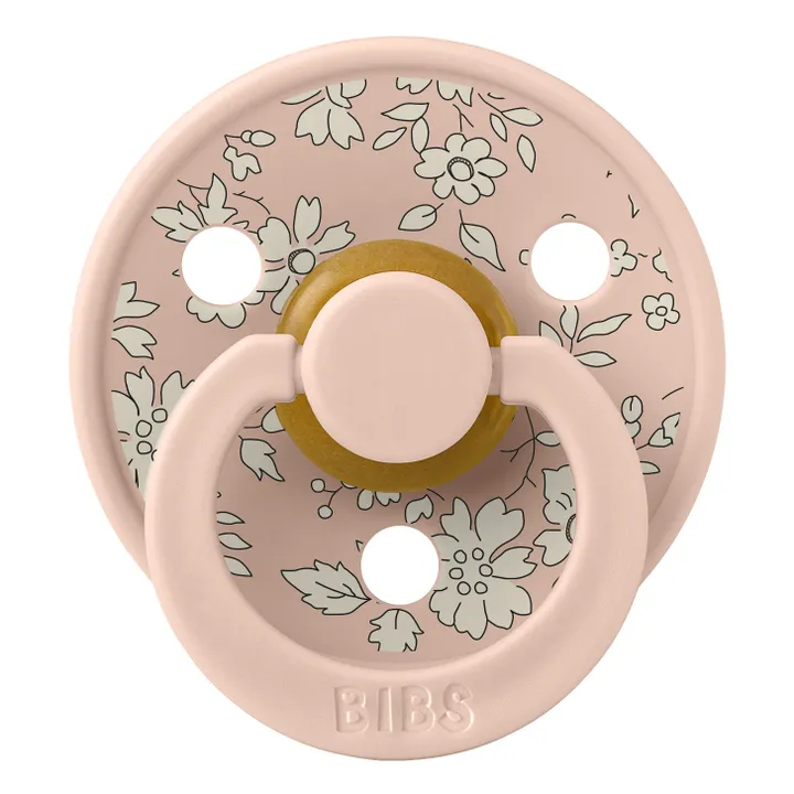 Bibs Tétines en caoutchouc naturel Bibs x Liberty - Set de 2 | Blush