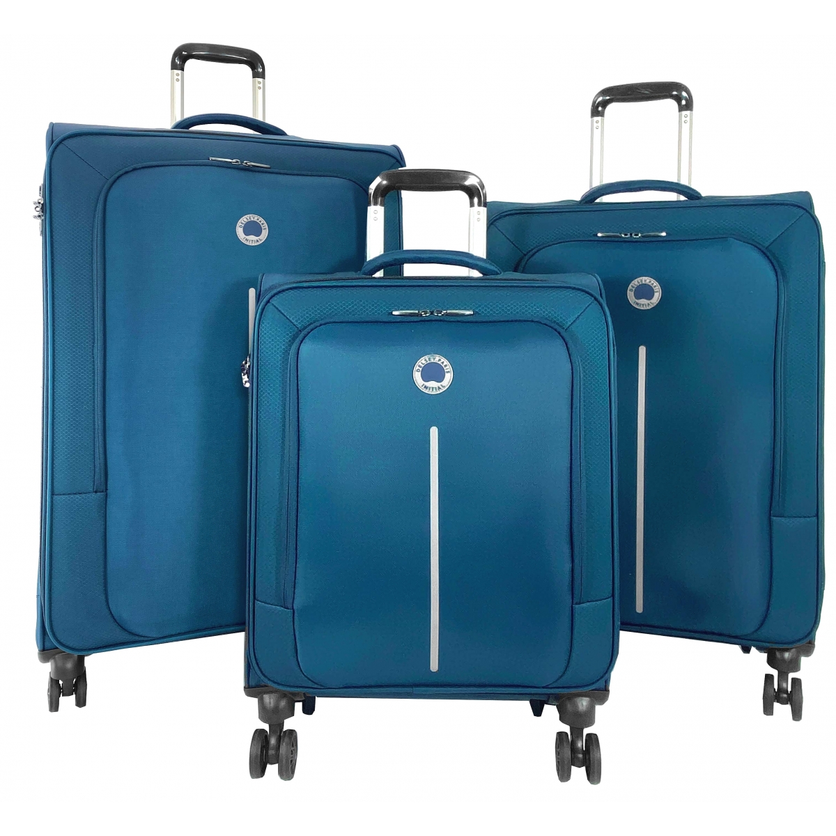 Delsey Lot 3 valises souples Delsey Caracas dont une valise cabine 55cm