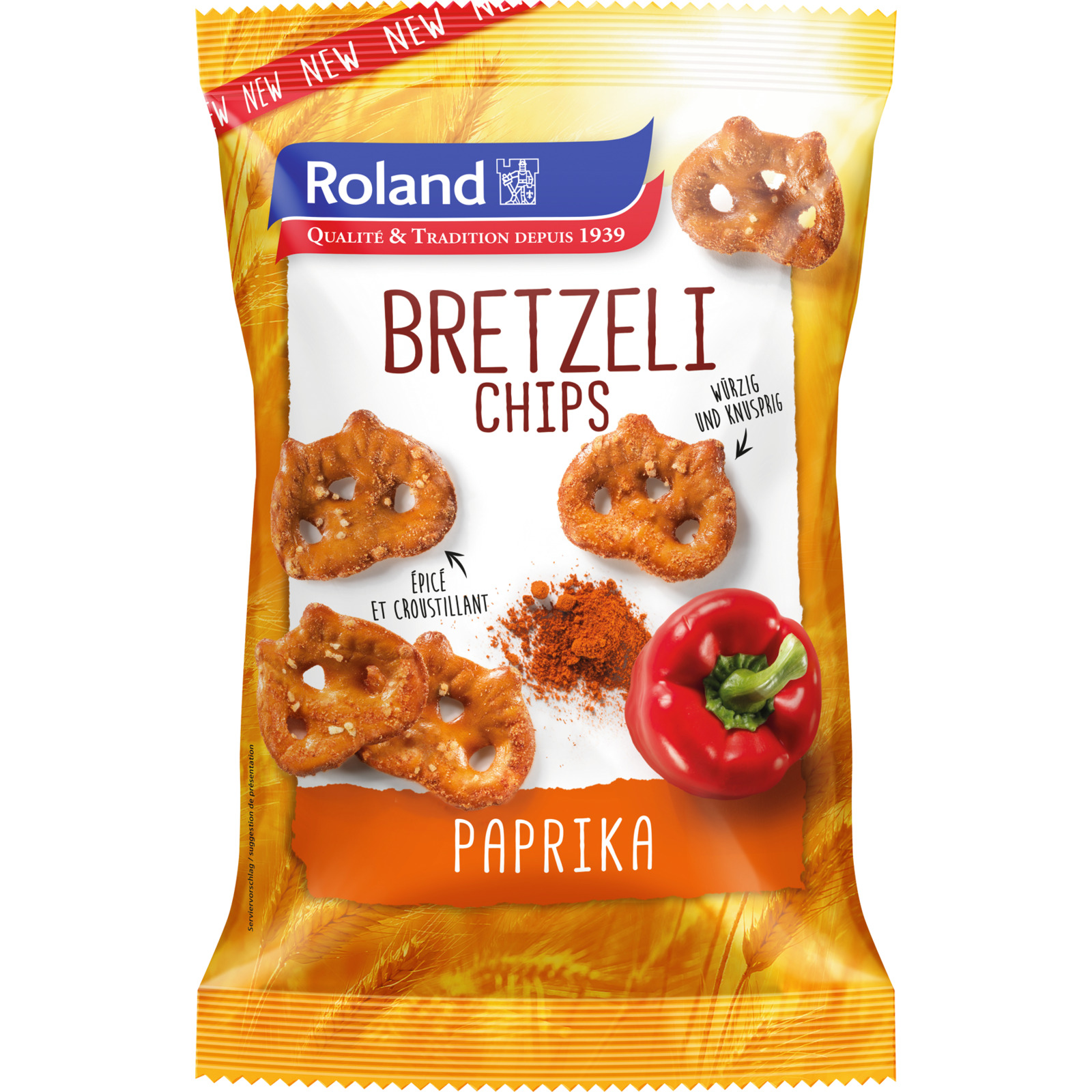 Roland Bretzeli Chips Paprika 180g