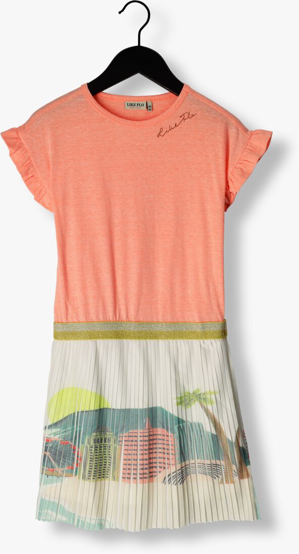 LIKE FLO multi like flo mini jurk fancy plisse dress