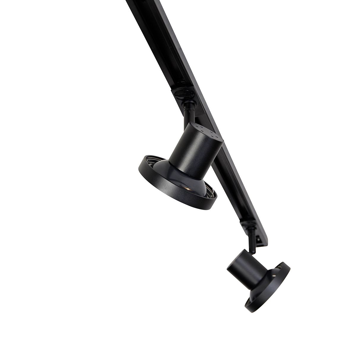 Modern railsysteem met 4 spots zwart 1-fase 200 cm - Iconic Jeany