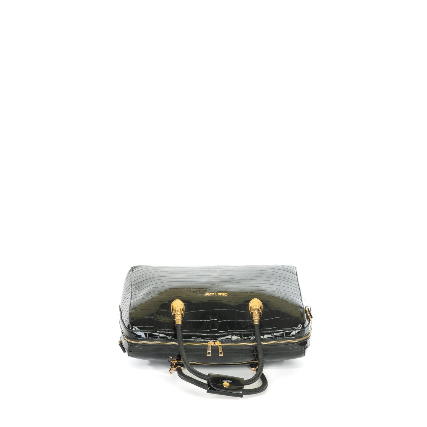Olivia Lauren Alice Business Trolley croco zwart