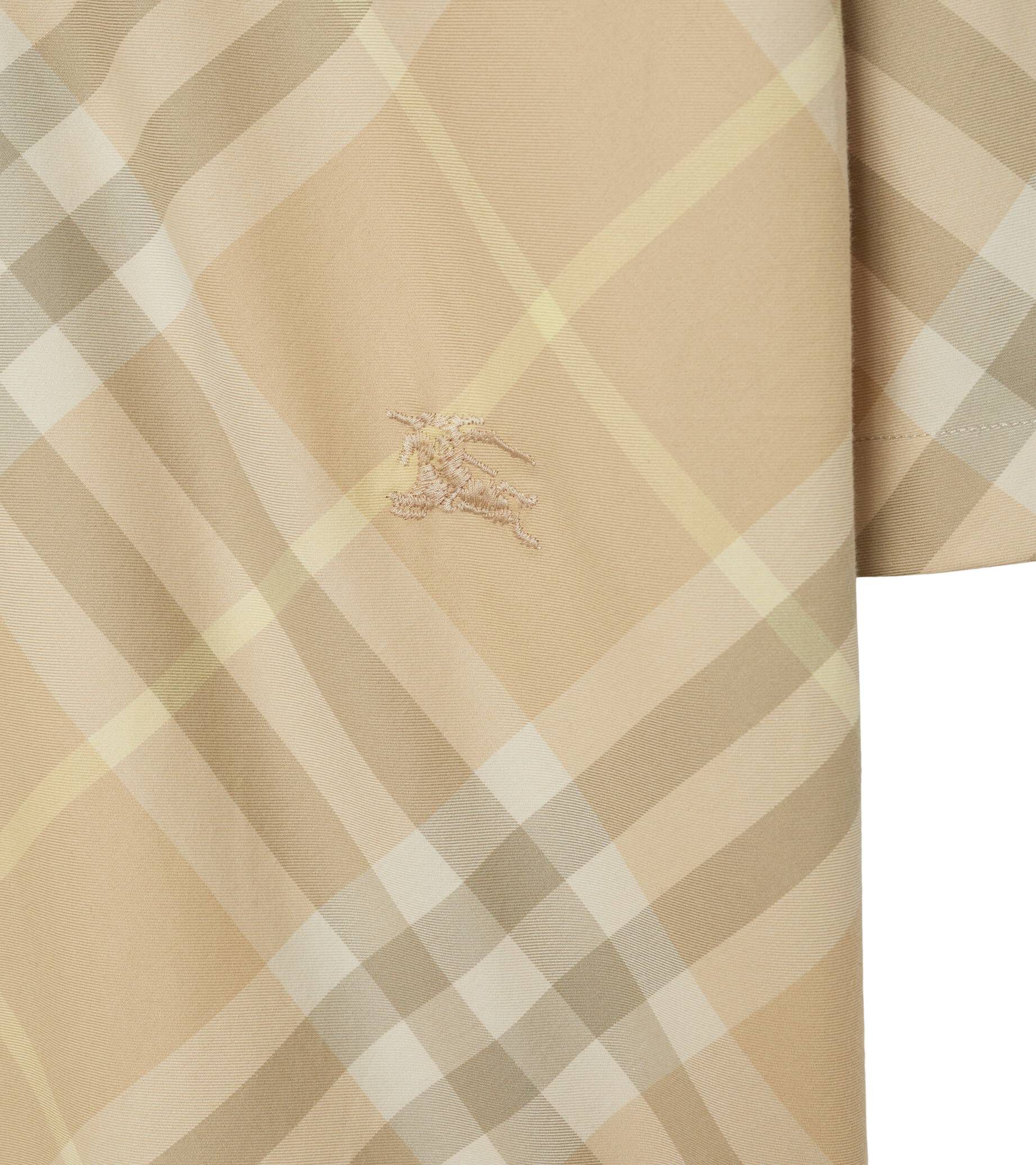 Burberry| Herren Baumwollhemd Kurzarm Oversized Fit