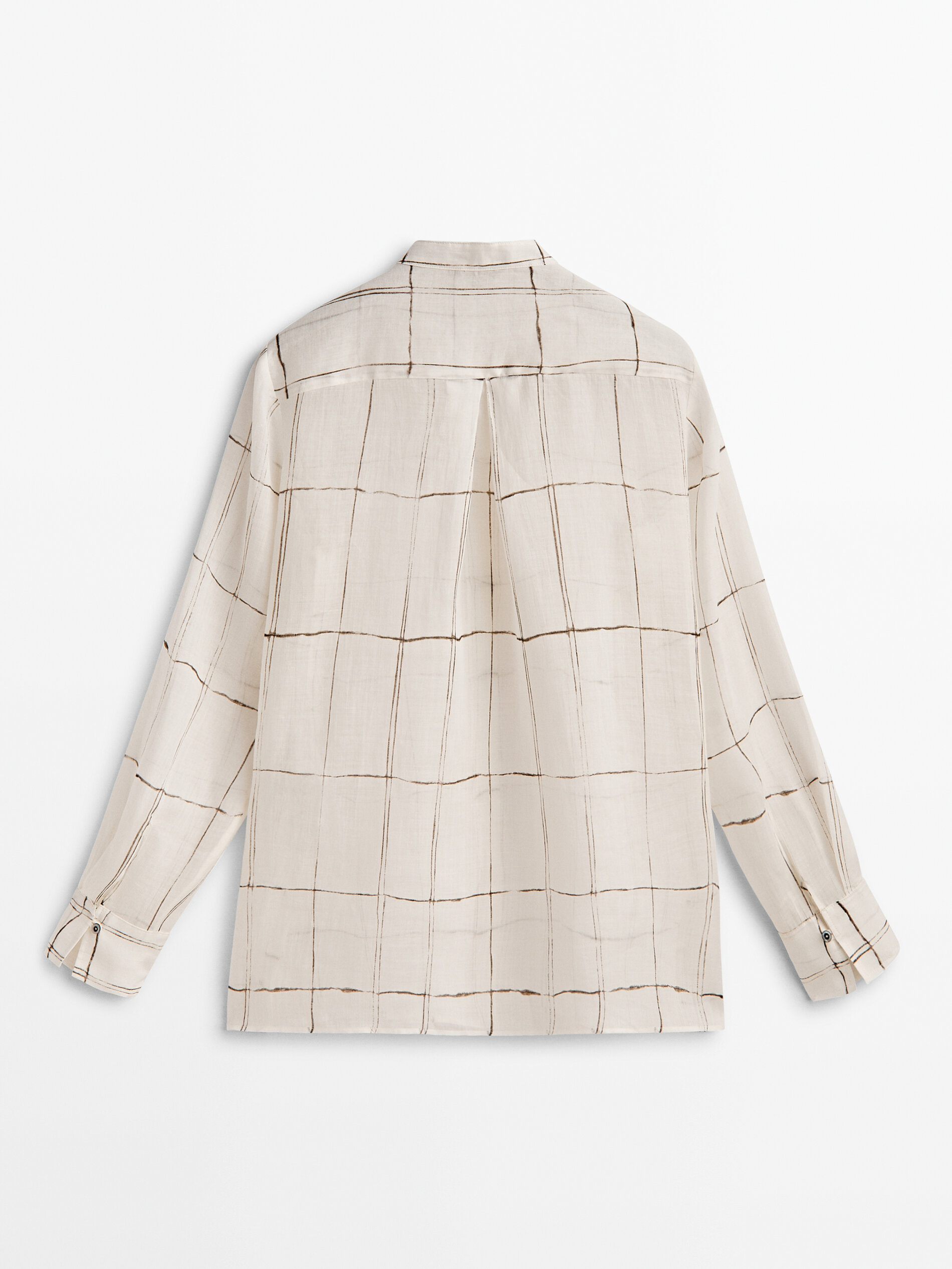 Camisa xadrez com gola mandarim - RAW
