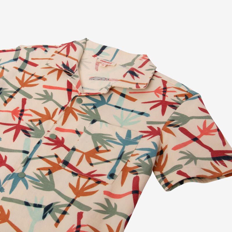 Chemise bébé garçon camo palmes jaune Catimini Jaune