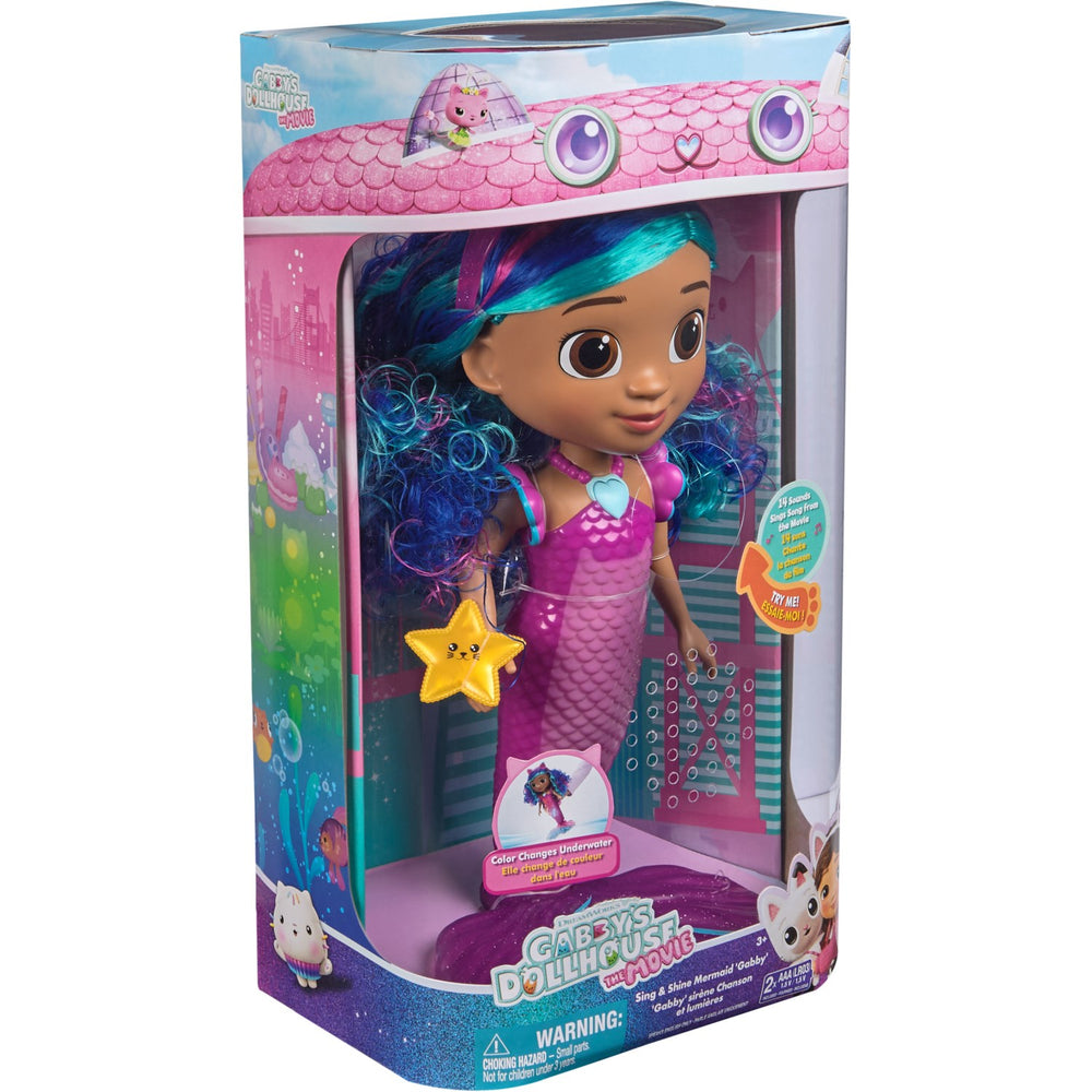 Køb Gabby's Dollhouse Film Syng & Shine Havfrue Gabby 36 Cm
