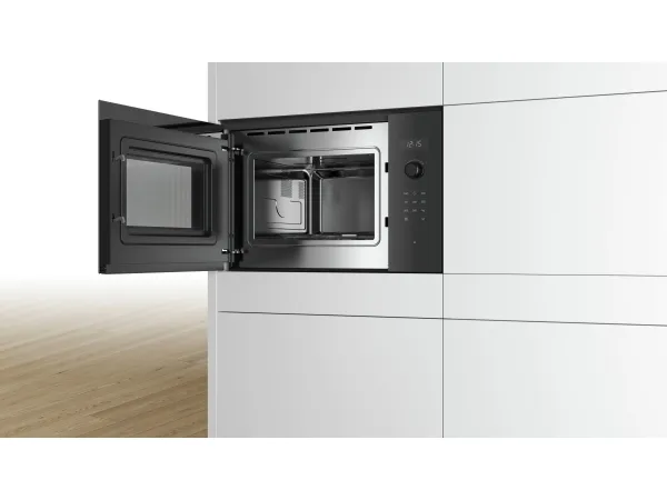 Bosch Serie | 6 BFL554MB0 - Mikrobølgeovn - til indbygning - 25 liter - 900 W - sort