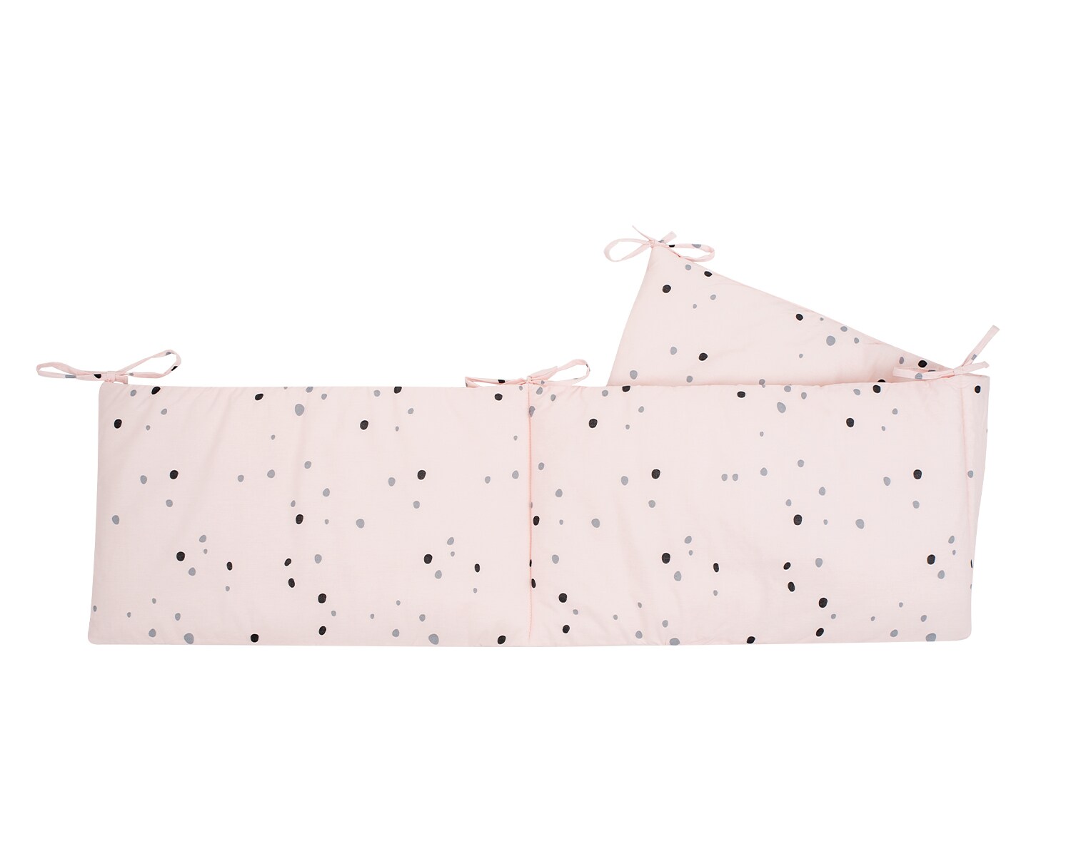 Kikkaboo Babybettnestchen Bär Bumper 180 x 35 cm Bettumrandung Bett 120 x 60 cm rosa