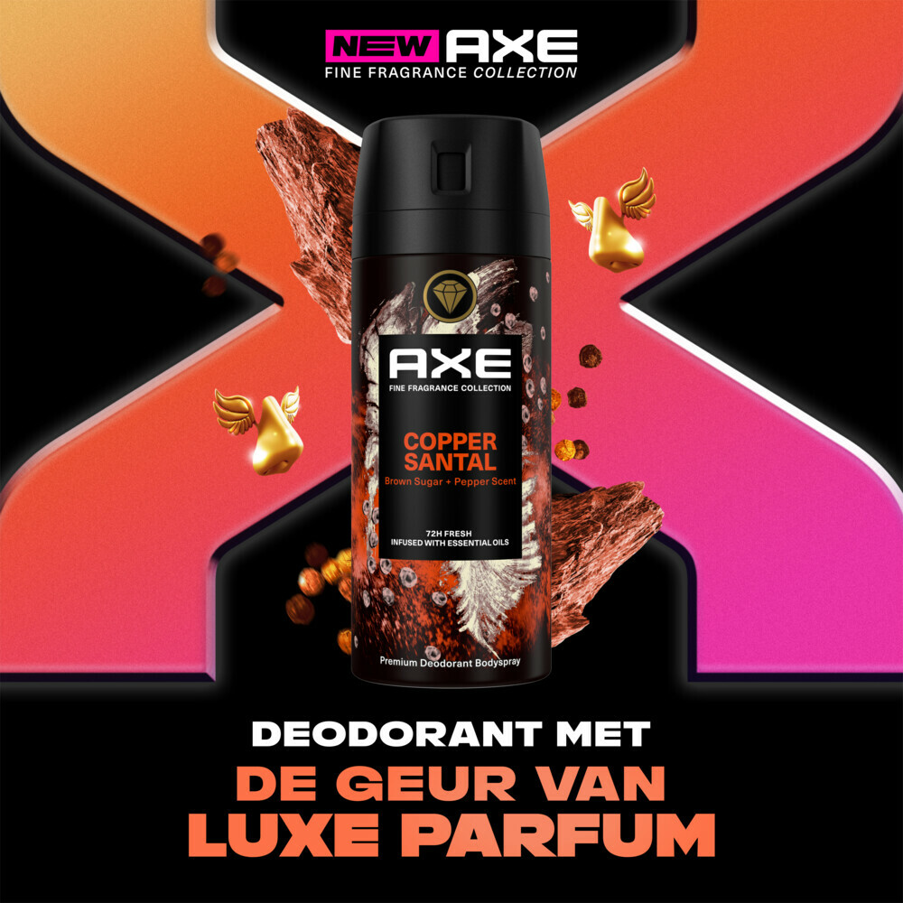6x Axe Deodorant Bodyspray Copper Santal150 ml