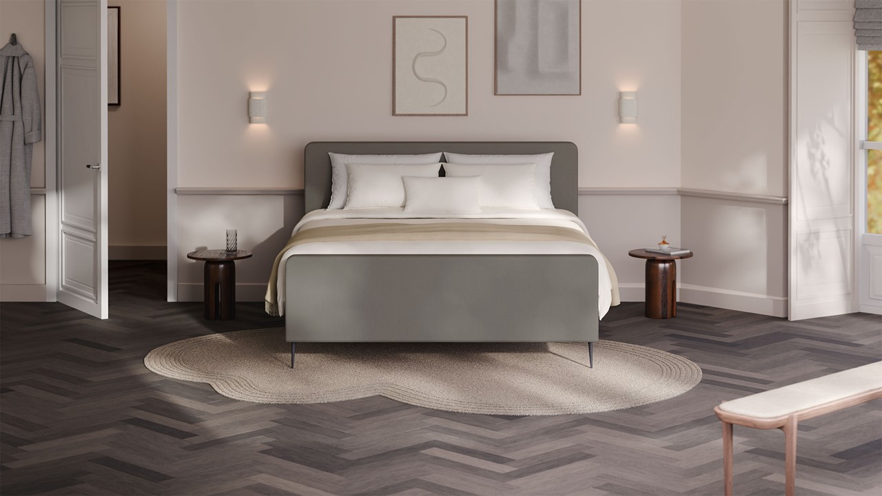 Elektrische boxspring Glade - Soft suede liver