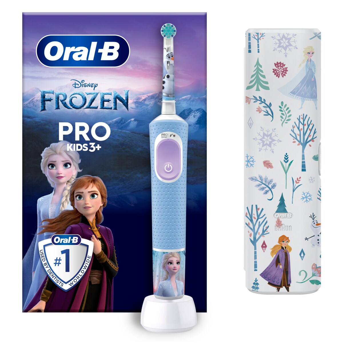 Oral-B Vitality Pro 103 Elektrische Zahnbürste Kids Frozen mit Reiseetui