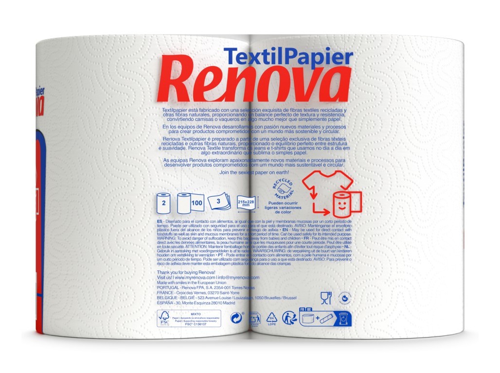 ROLO COZINHA RENOVA TEXTIL 2UN