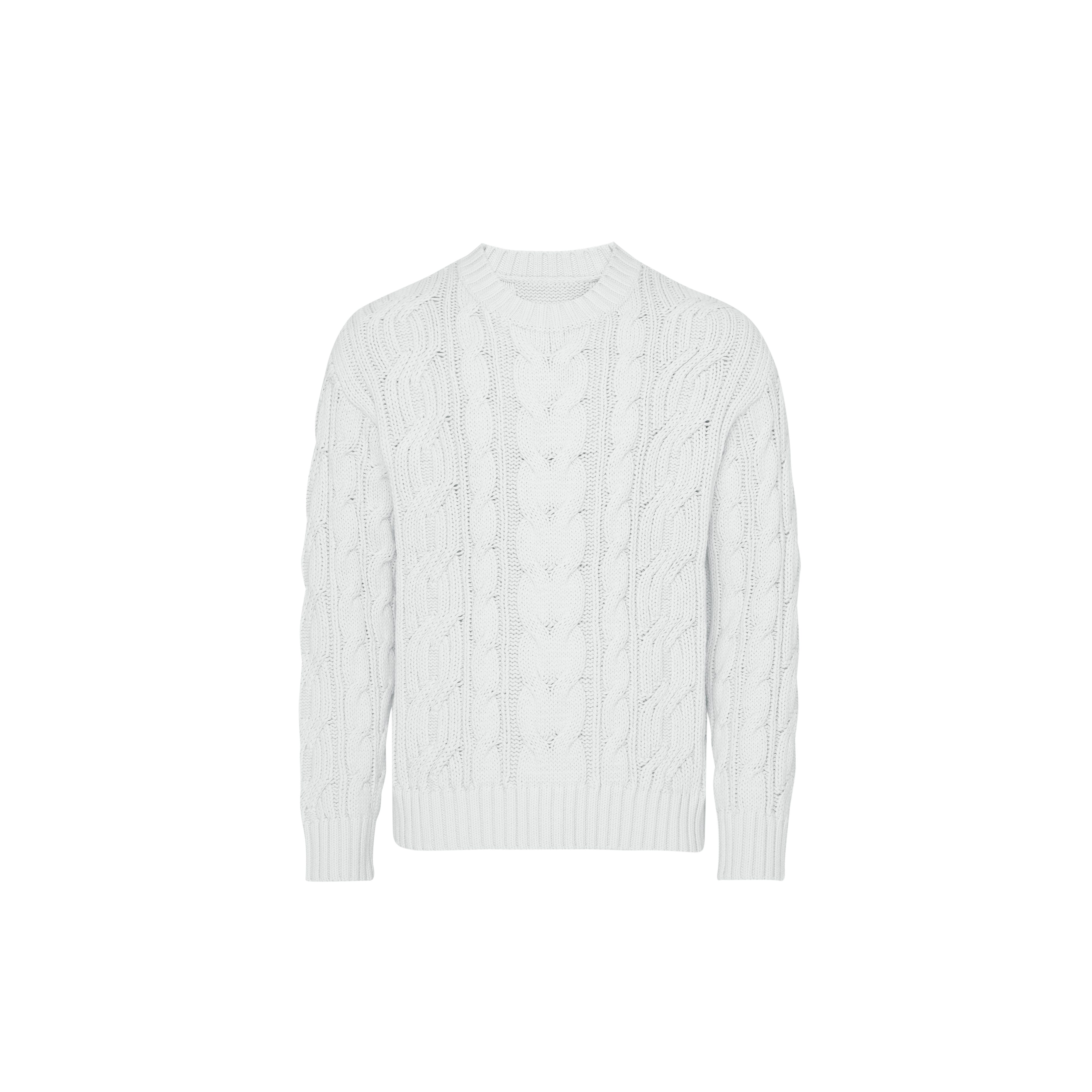 Pull en coton torsadé uni homme