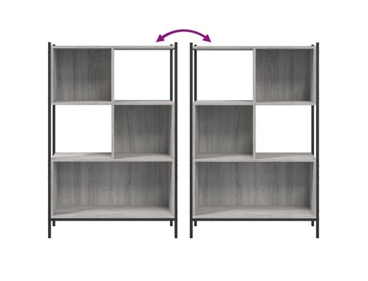 VIDAXL - Bibliothèque sonoma gris 72x28x109 cm bois d'ingénierie