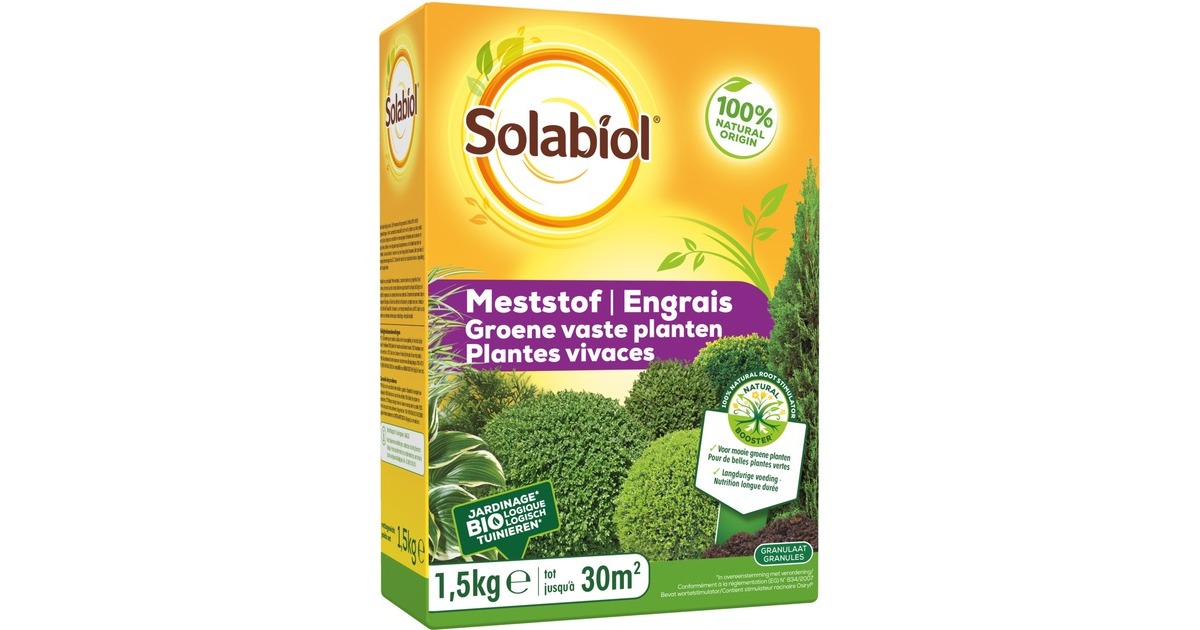 SBM Life ScienceSolabiol Meststof groene vaste planten, 1,5 kg  (Tot 30 m²)
