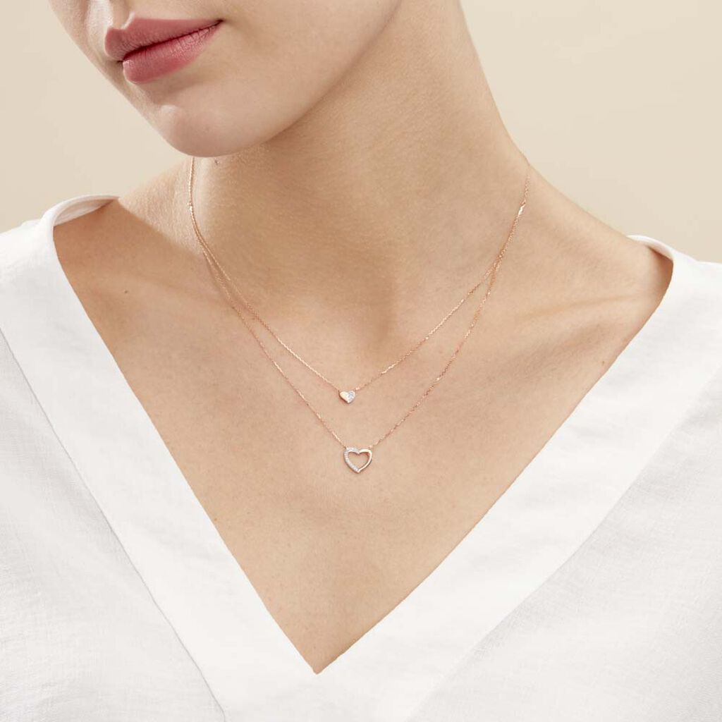Collier Emilia Or Rose Diamant
