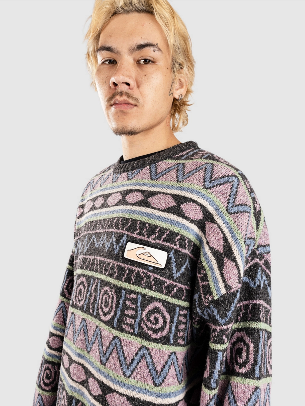 Quiksilver Purple Vision Pullover grape shake h stripe 64