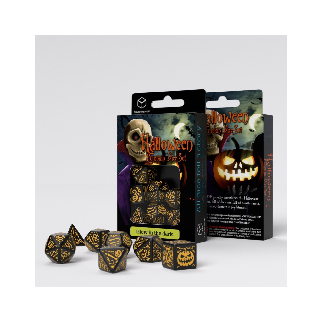 Halloween Pumpkin - Jack O’Lantern Dice Set