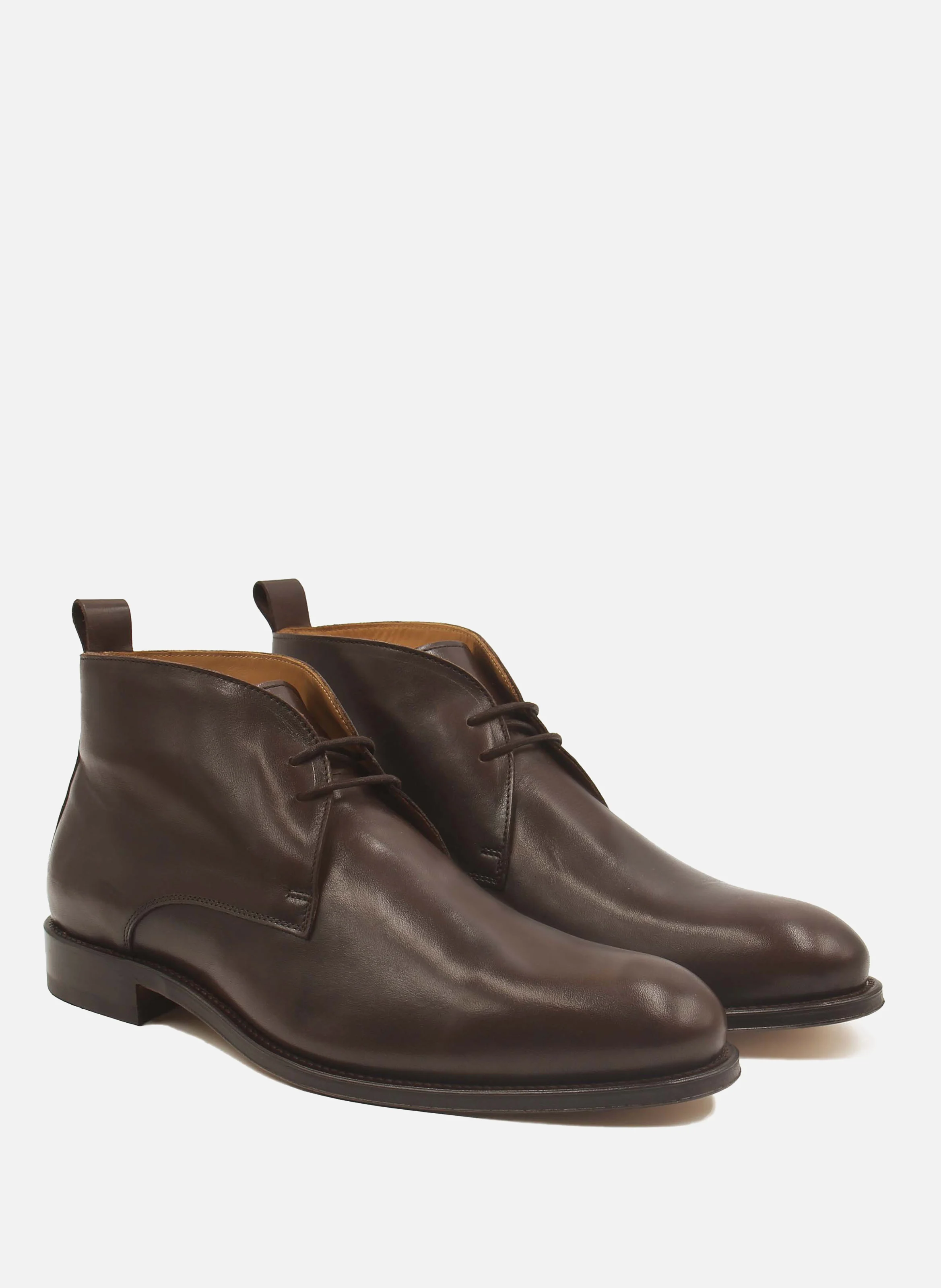 Desert boots cuir lisse | Marron