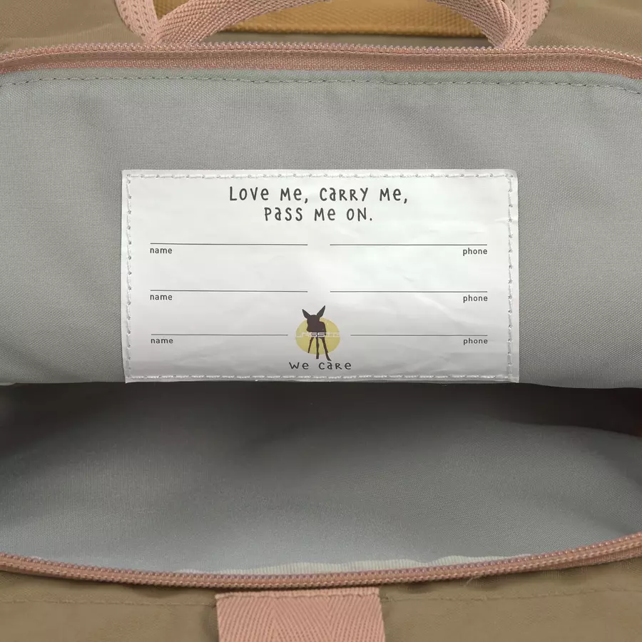 LÄSSIG Mini Rolltop Backpack, Nature hazelnut