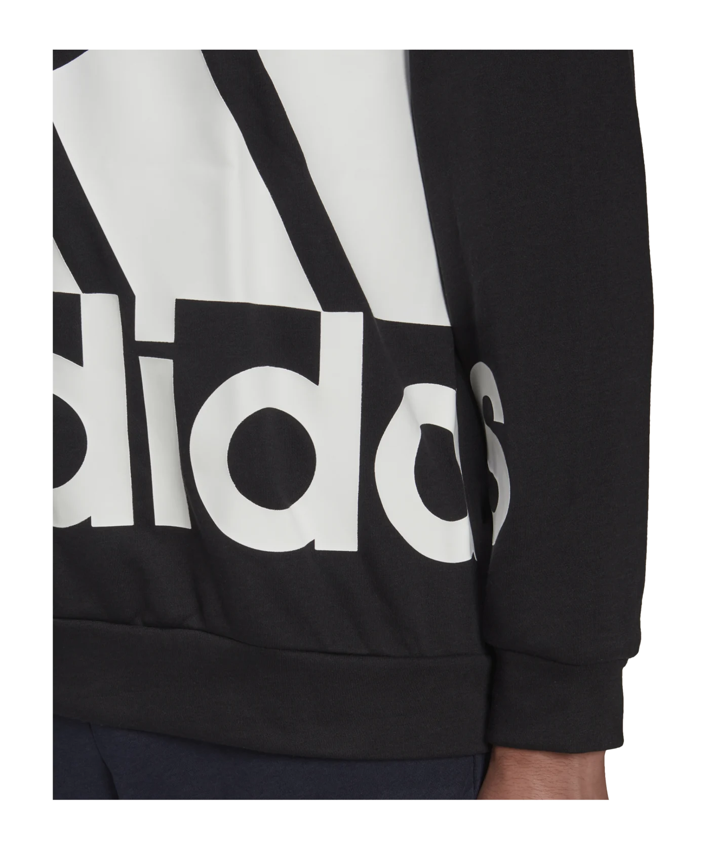adidas Essentials GL Hoody Schwarz Weiss