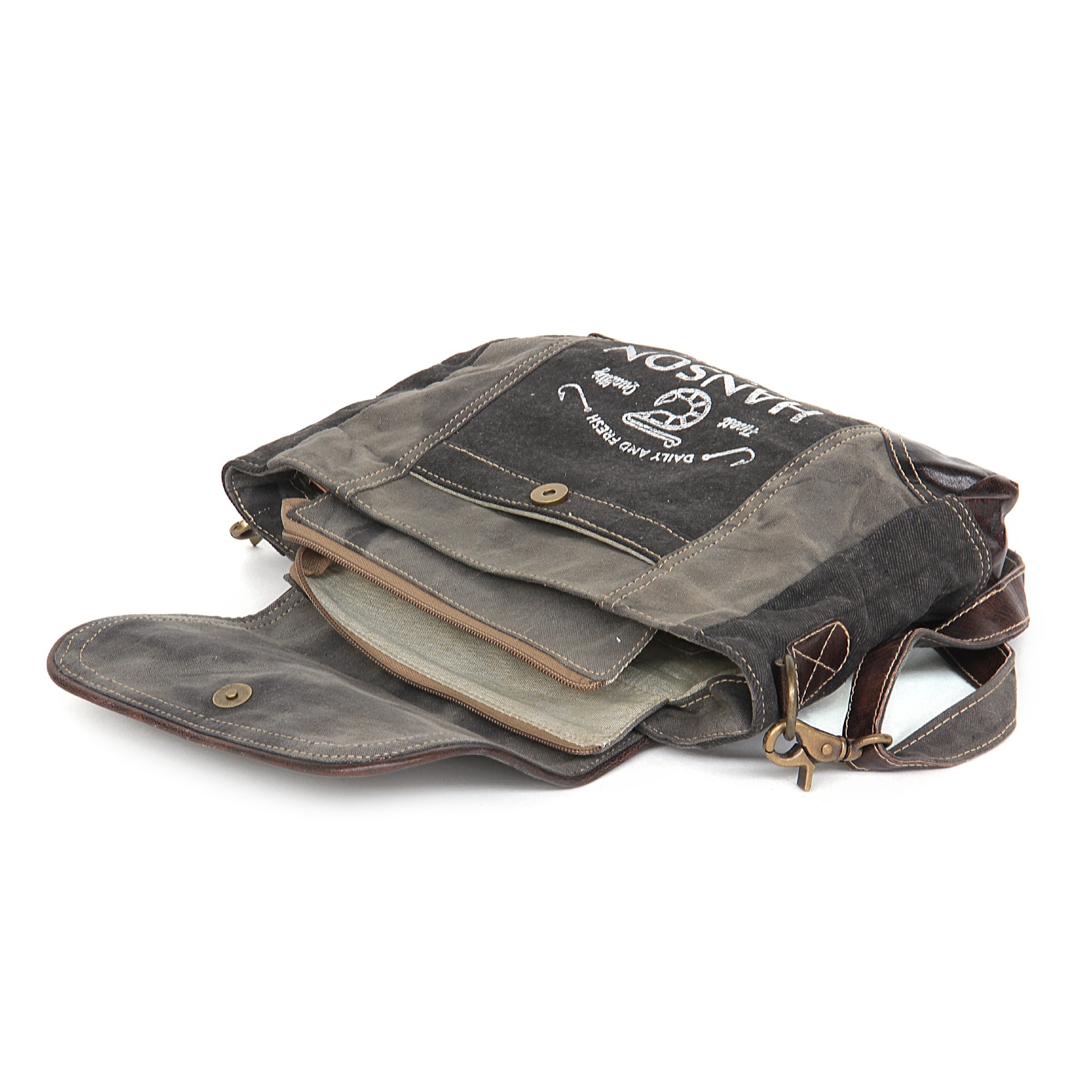 Umhängetasche 'Hanson', khaki, T 9cm, B 28cm, H 24cm günstig bestellen