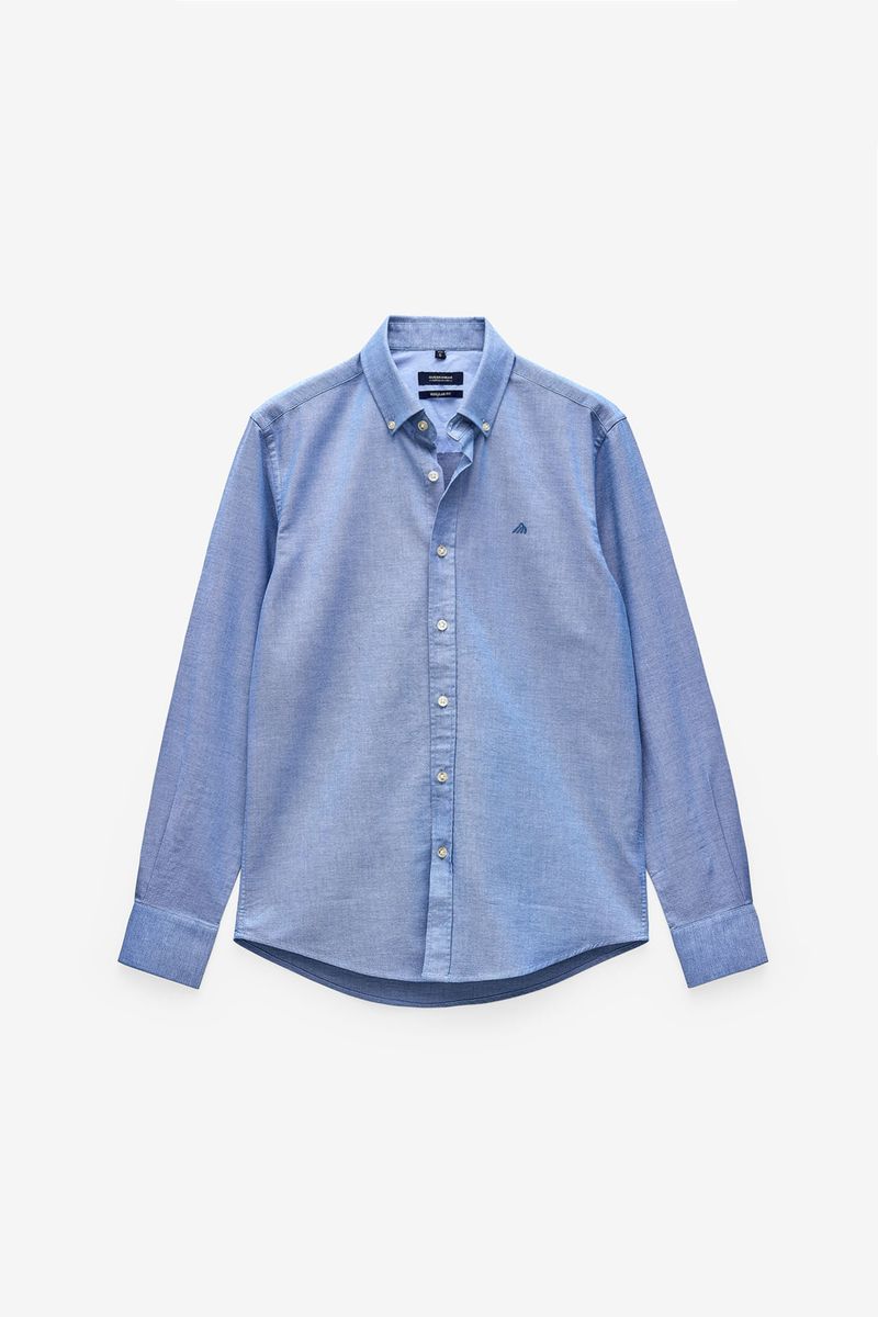 CAMISA OXFORD REGULAR COM ELASTANO