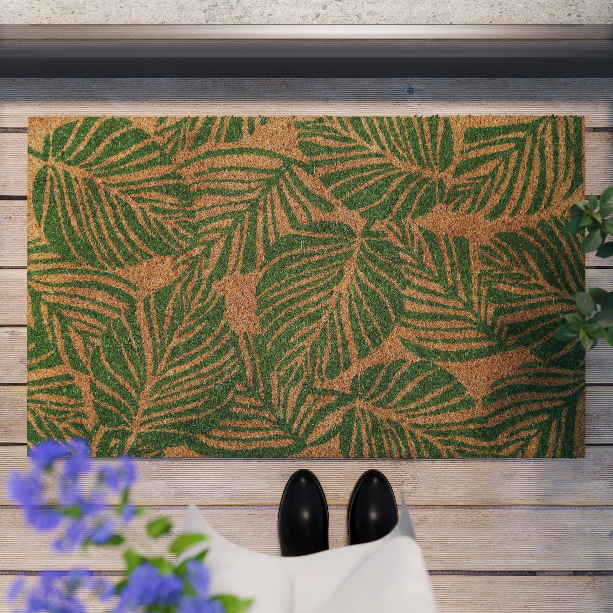 Wecon home Fussmatte »Jungle Mat« rechteckig 18 mm Höhe rutschfest, robust, innen, Aussenbereiche überdacht, schwer