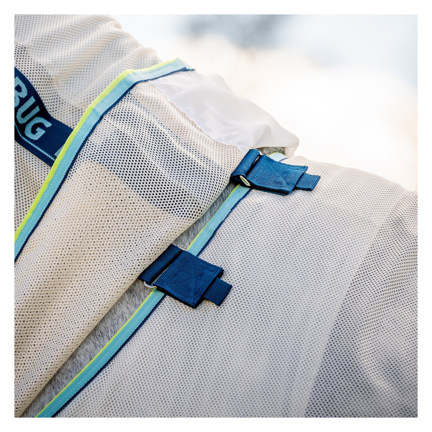 HORSEWARE Fliegendecke AMIGO Bug Buster  - chalk/navy/blue/haze