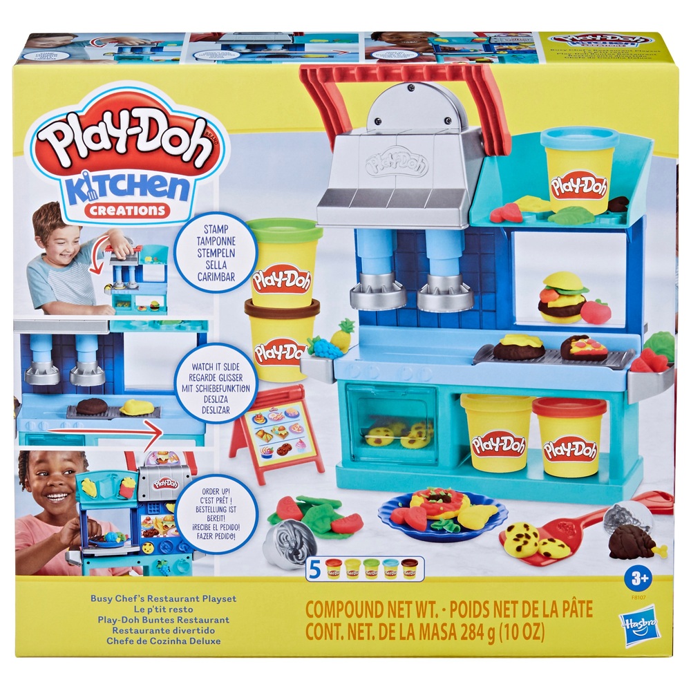 Play-Doh Küchenkreationen Restaurant-Spielset „Vielbeschäftigter Koch“