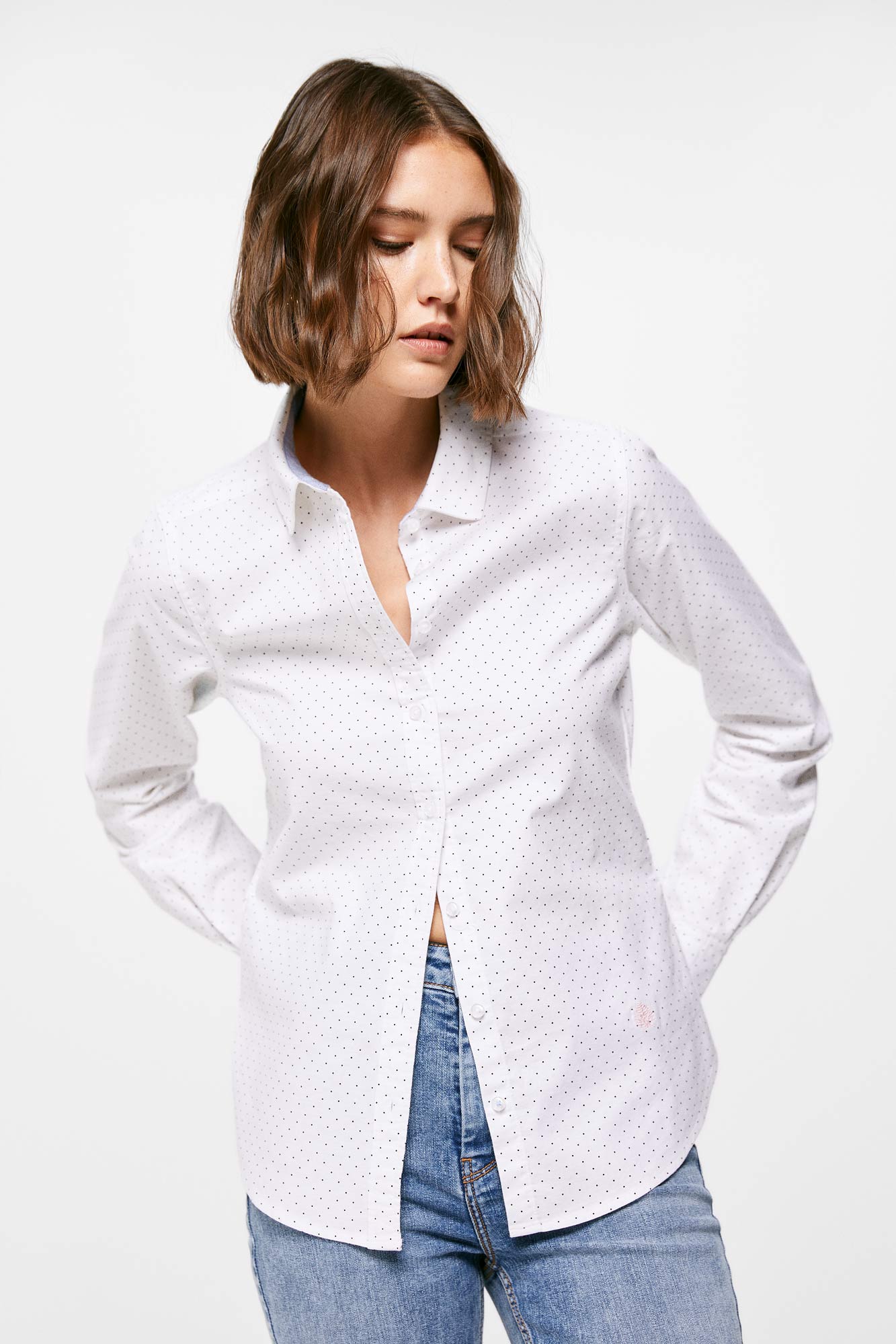 Camisa Oxford de Algodão