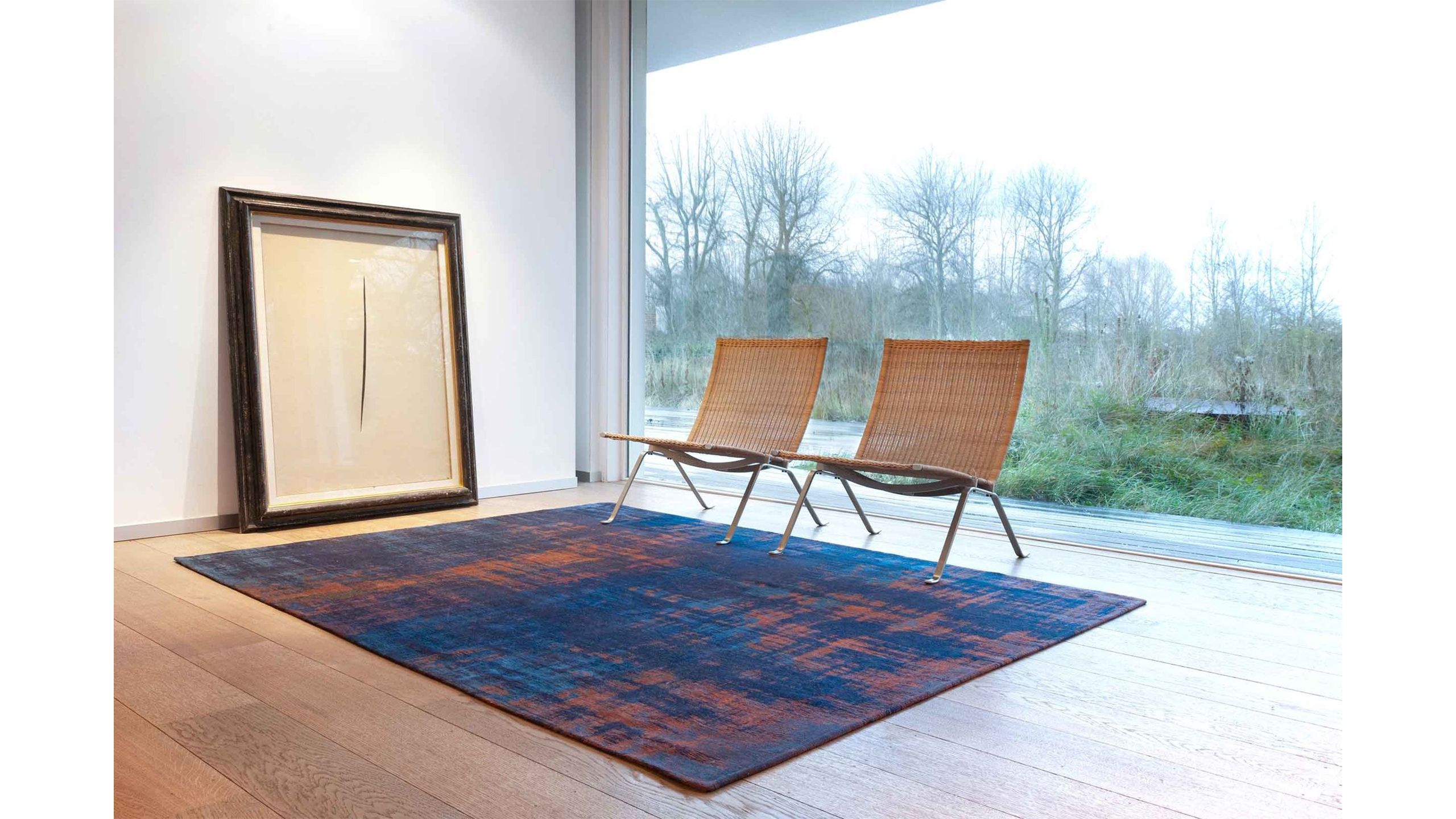 Vloerkleed Sunset Blue 9211 Venetian Dust  | Louis de Poortere