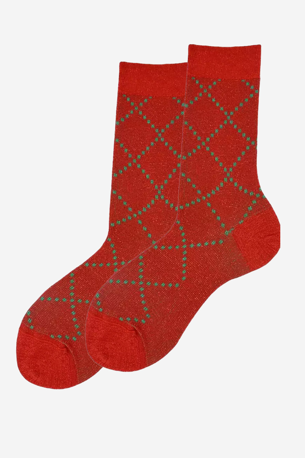 Check cotton short socks