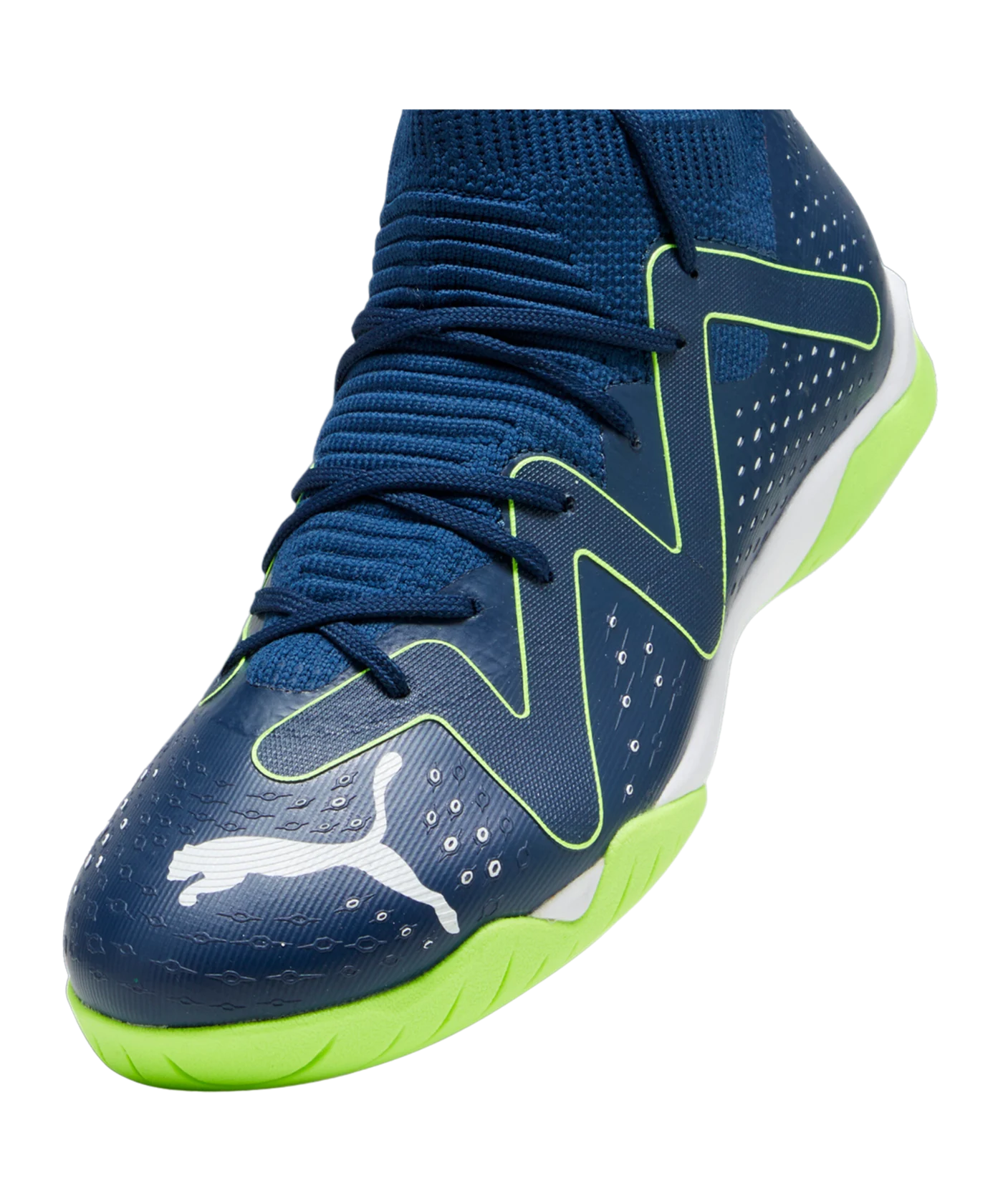 PUMA FUTURE Match+ Mid IT Halle Jr Gear Up Kids Blau F03