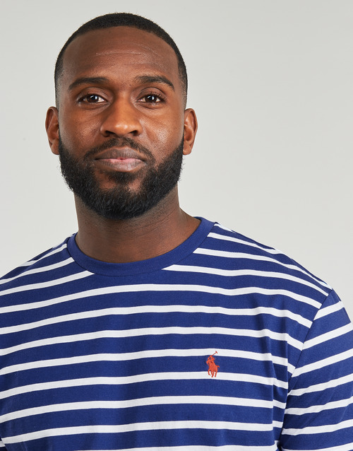 Polo Ralph Lauren - T-SHIRT AJUSTE EN COTON Marino / Blanco / Playa / Royal / Blanco