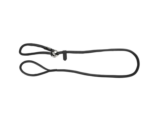 KERBL - Harnais de sécurité enfant Laisse pour chiens coulissante roma 1,7 m cuir noir 81099