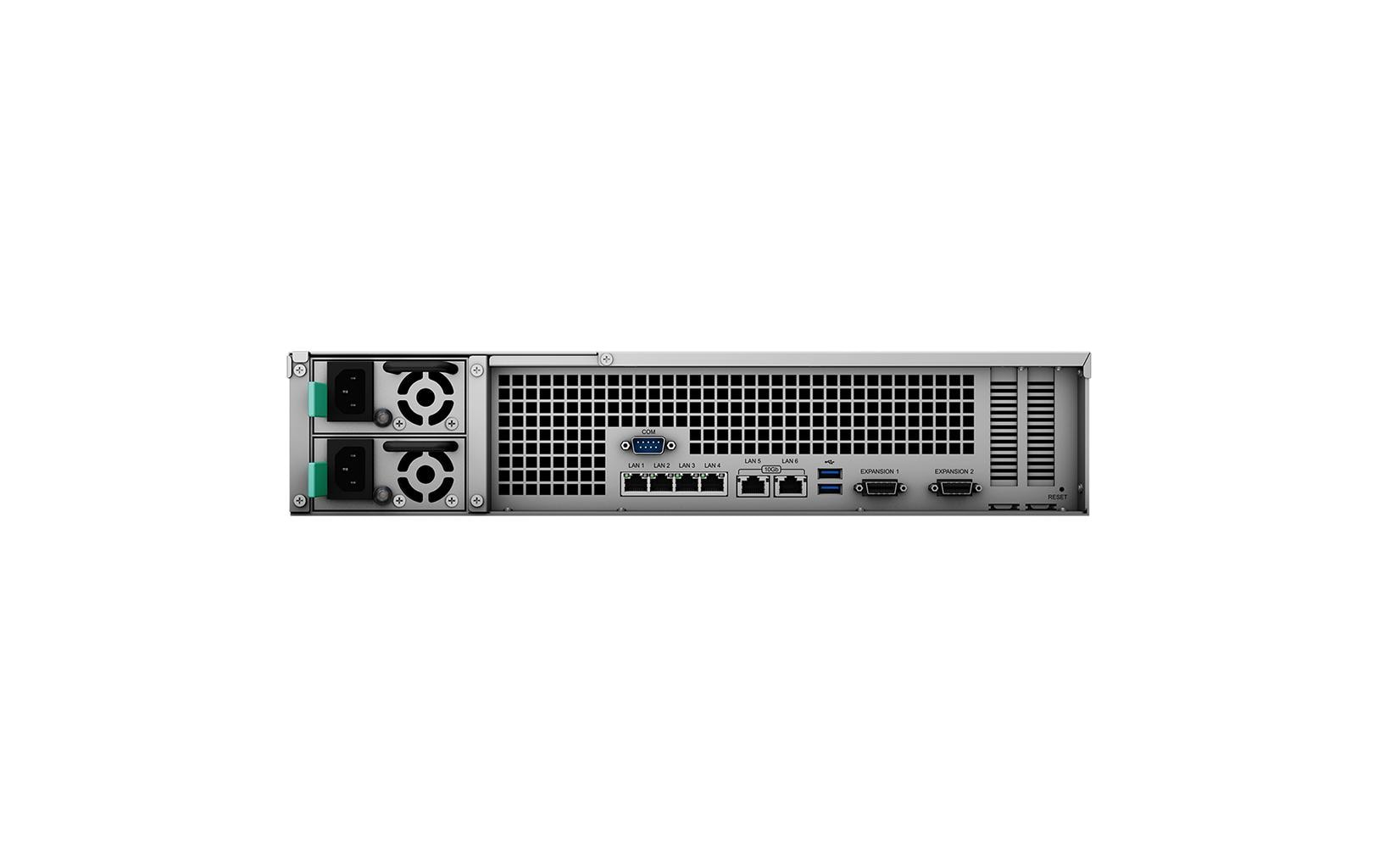 NAS RackStation RS3621xs+ 12-bay<br>Beschleunigung von Workloads in Unternehmen mit Datenschutz derEnterprise-Klasse