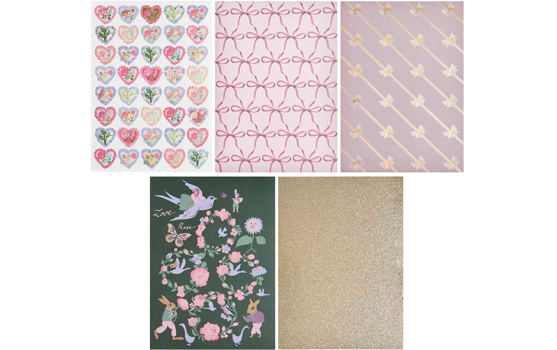 Motivpapier La Vie En Rose A4, 270 g/m², MehrfarbigMotivpapierblock