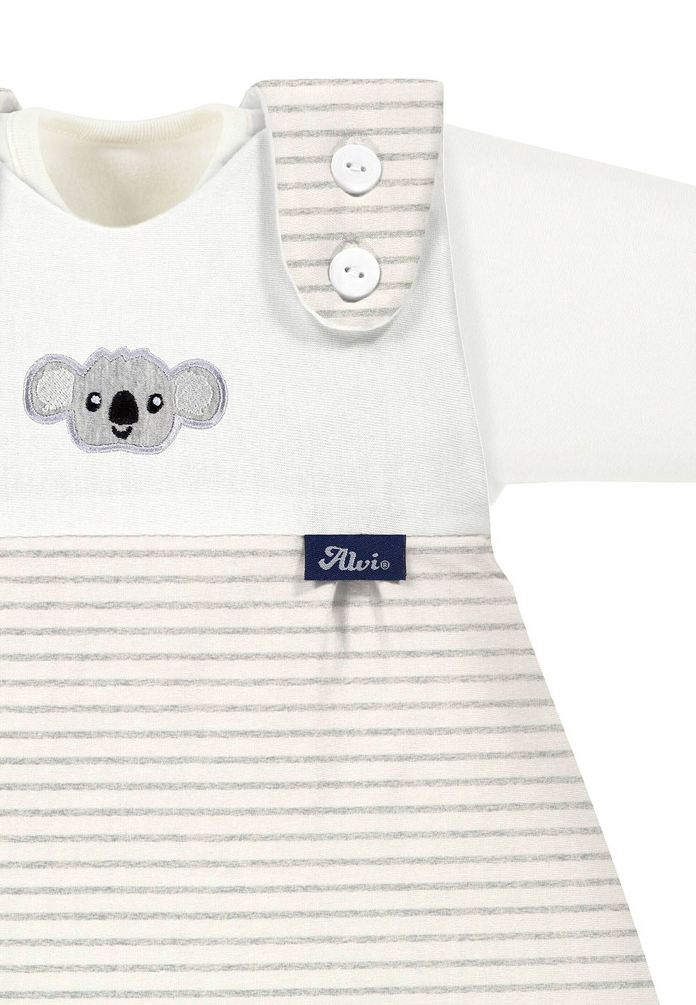 Alvi Baby-Mäxchen® 3tlg. (BIO Baumwolle) - Ringlets Koala gray