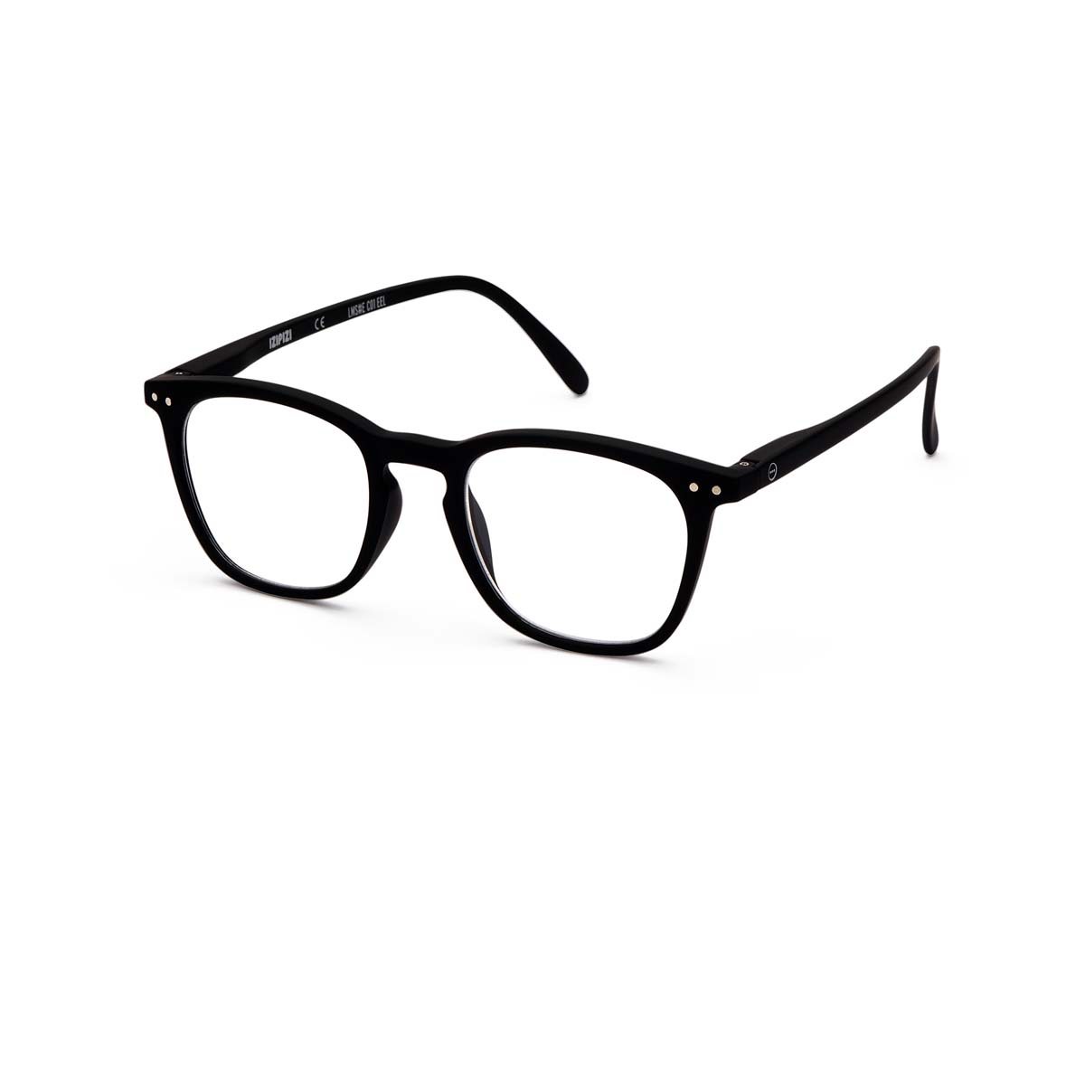 +1.50 Black Square Reading Glasses: Izipizi