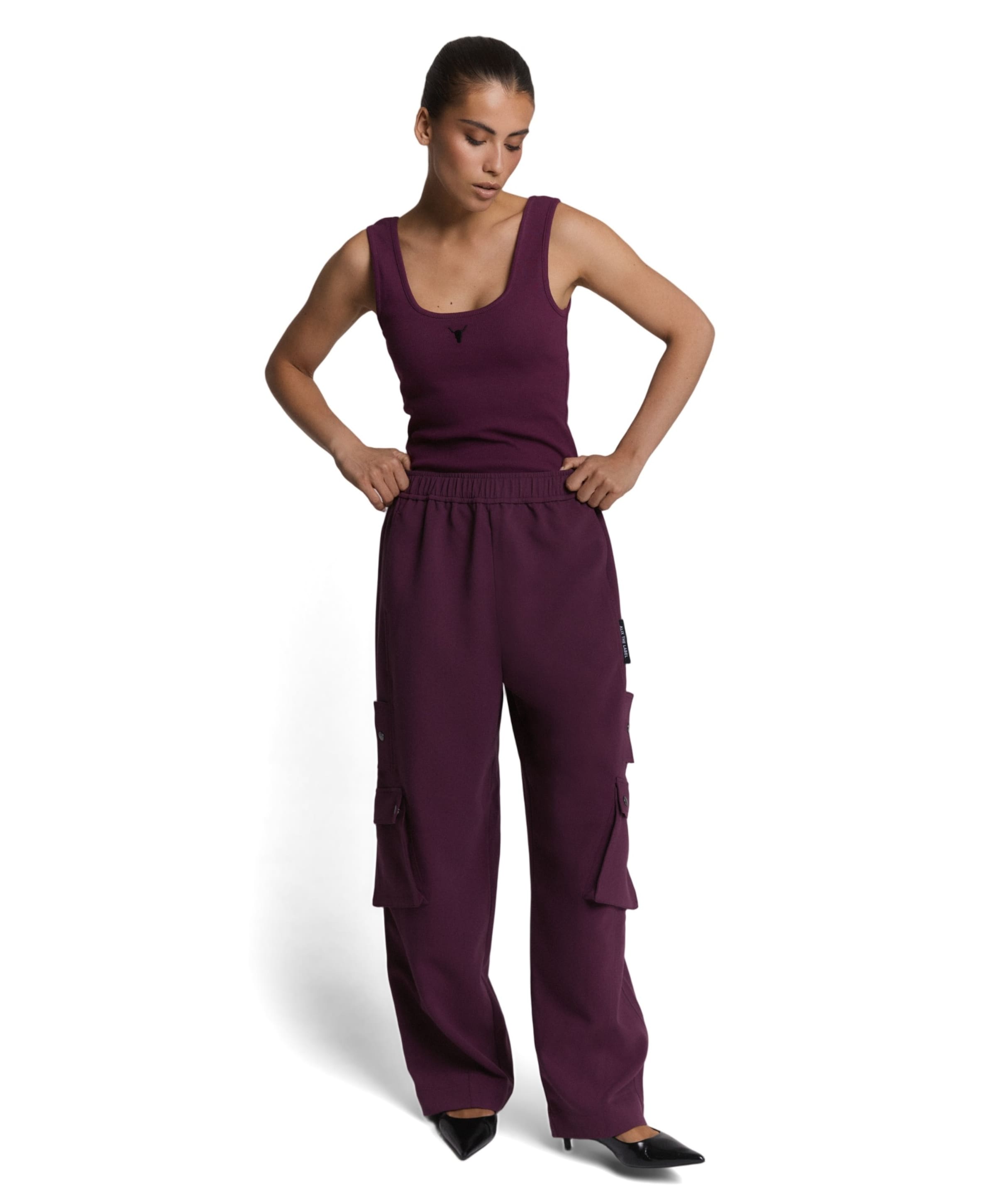 Alix The Label CARGO dames broek paars