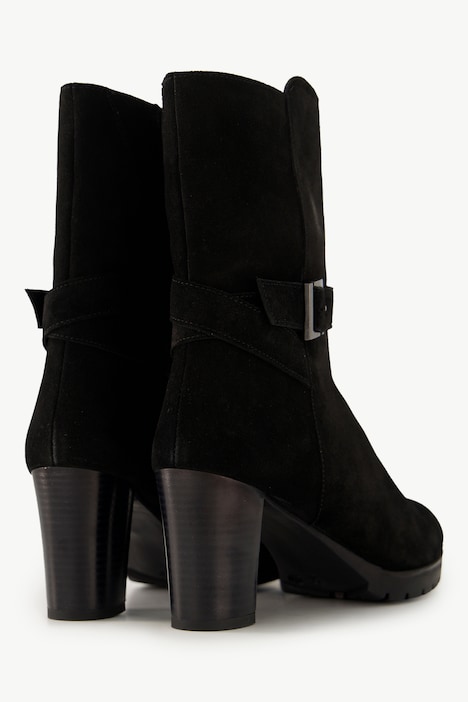 Leder-Stiefeletten, Schnalle, Wechselfußbett, Weite H